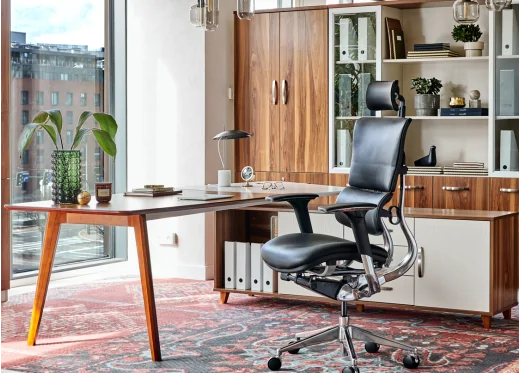 fotel biurowy skórzany ergonomiczny