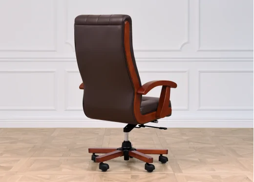 fotel gabinetowy brązowy
