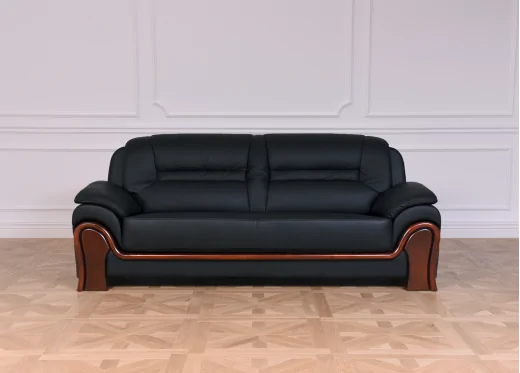 meble biurowe sofa czarna
