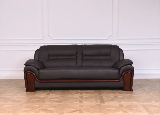 sofa skórzana brązowa
