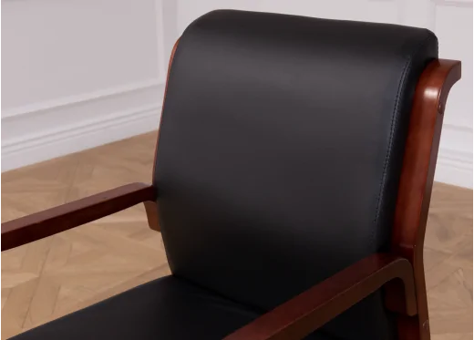 czarne krzesło konferencyjne