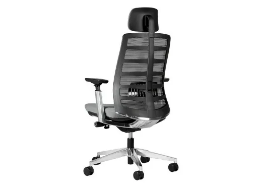 fotel biurowy szary ergonomiczny